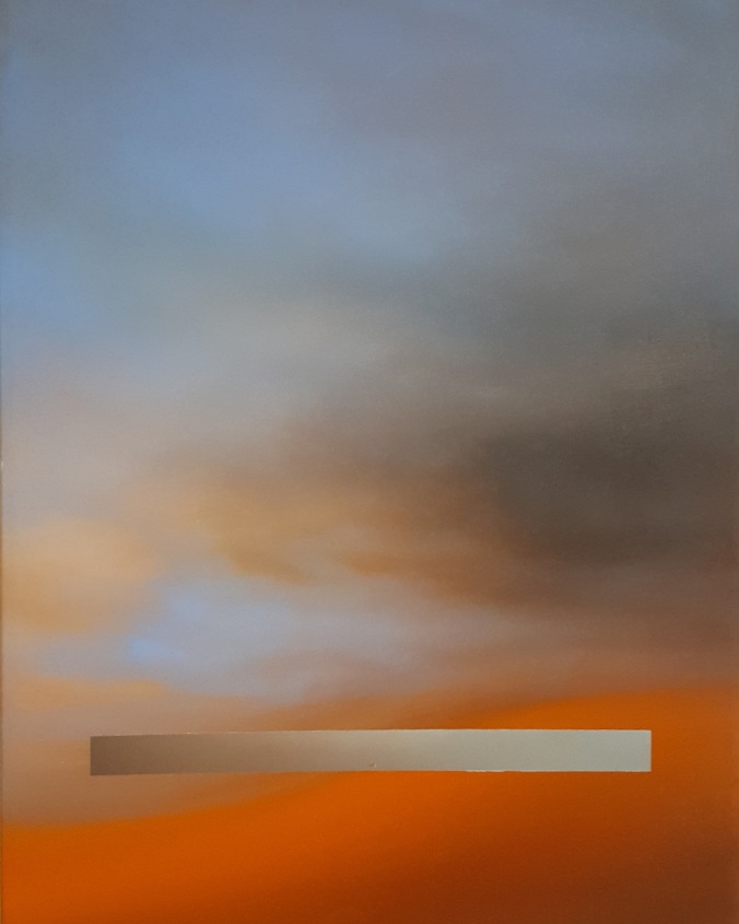 Maurizio Camposeo artista - Ricerca dell'equilibrio, 2018 - olio su tela, 100x70cm